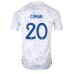 Frankrike Kingsley Coman #20 Replika Borta matchkläder VM 2022 Korta ärmar